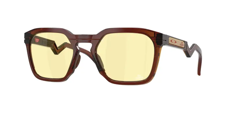 Unisex Oakley OO9533 HSTN SQ 953310 Occhiali da sole O_Matter Marrone Giallo Squadrata Normale Prizm