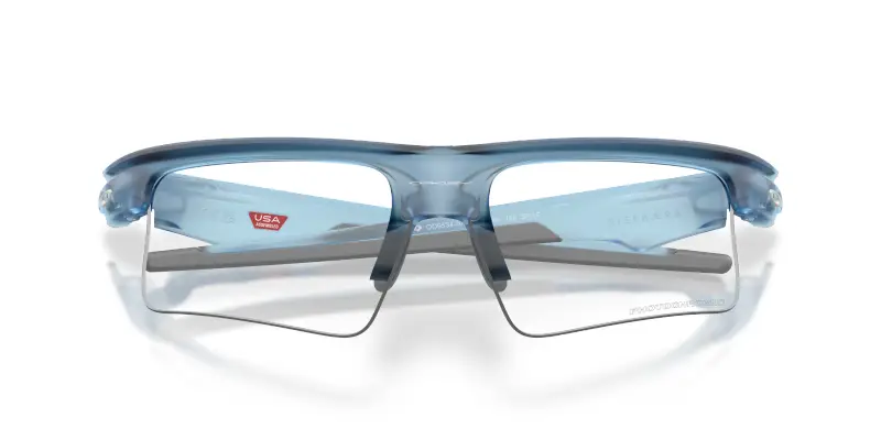 Unisex Oakley OO9534 BISPHAERA SPEED 953407 Occhiali da sole O_Matter Blu Grigio Squadrata Fotocromatiche miniatura 2