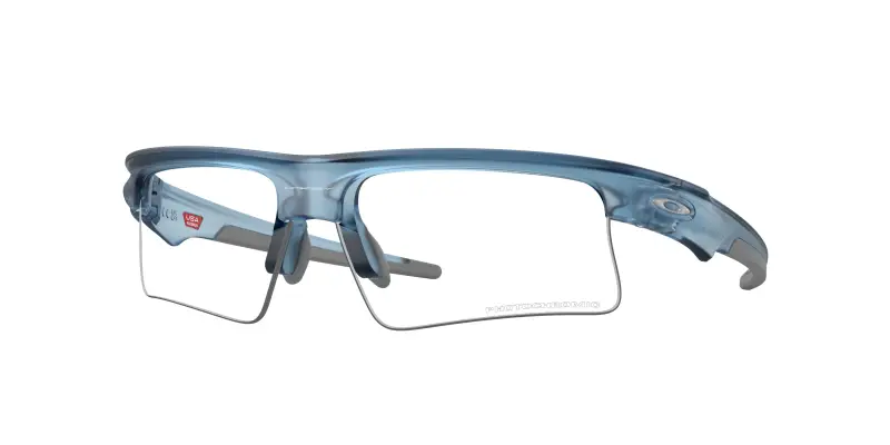Unisex Oakley OO9534 BISPHAERA SPEED 953407 Occhiali da sole O_Matter Blu Grigio Squadrata Fotocromatiche
