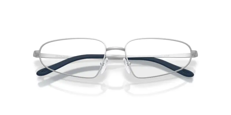 Unisex Oakley OX3116 NEOASTRA 311604 Montature da vista Metallo Argento Trasparente Squadrata Normale miniatura 2