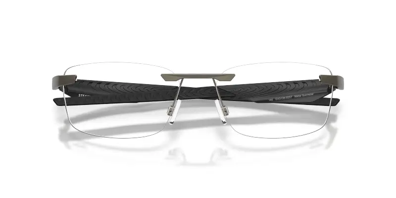 Unisex Oakley OX3126 STEAKHOUSE 1 0 312602 Montature da vista Metallo Grigio Trasparente Squadrata Normale miniatura 2