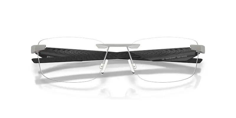 Unisex Oakley OX3126 STEAKHOUSE 1 0 312604 Montature da vista Metallo Argento Trasparente Squadrata Normale miniatura 2