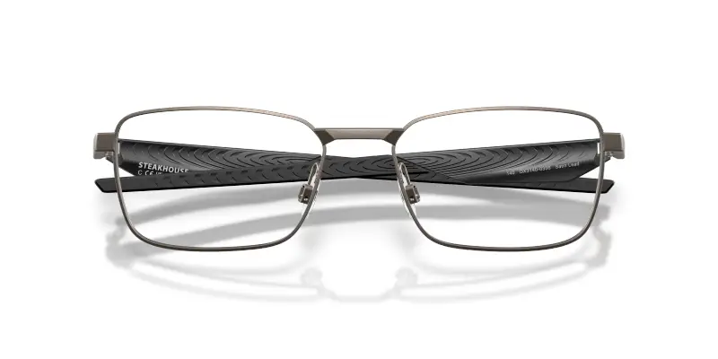 Unisex Oakley OX3140 STEAKHOUSE 314003 Montature da vista Metallo Grigio Trasparente Squadrata Normale miniatura 2