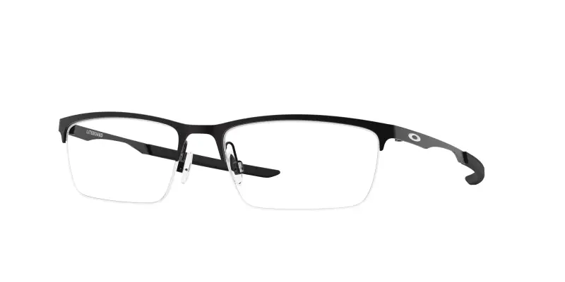 Unisex Oakley OX3141 LITEBOARD 314101 Montature da vista Metallo Nero Trasparente Squadrata Normale