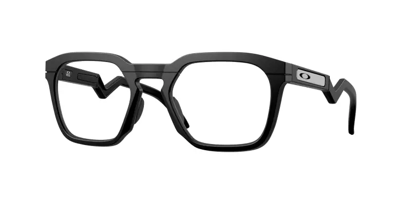 Unisex Oakley OX8208 HSTN SQ RX 820801 Montature da vista O_Matter Nero Trasparente Squadrata Normale