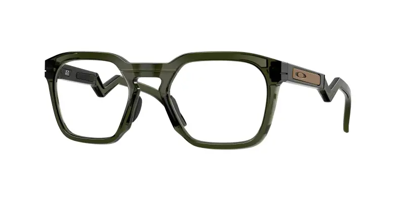 Unisex Oakley OX8208 HSTN SQ RX 820803 Montature da vista O_Matter Verde Trasparente Squadrata Normale