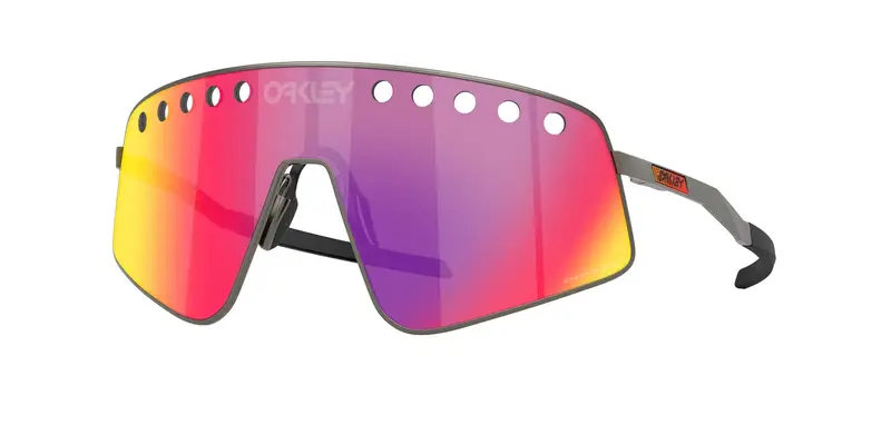 Oakley Unisex OO6025 SUTRO TI SWEEP 602503 Occhiali da sole Titanio Grigio Viola Squadrata Normale
