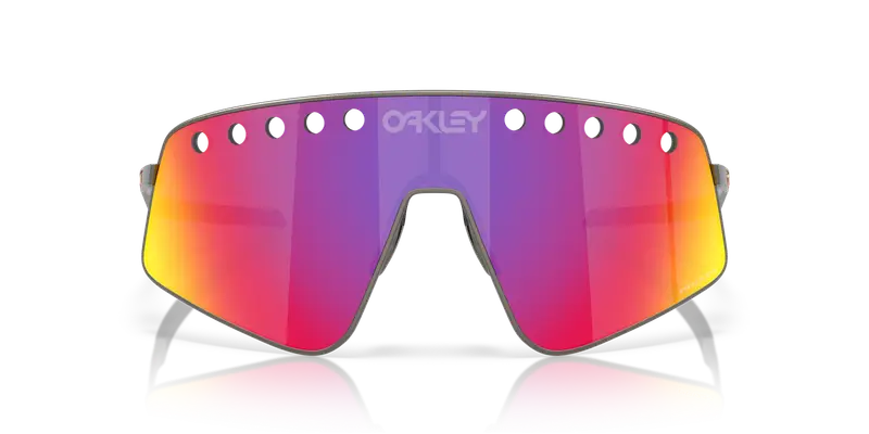 Oakley Unisex OO6025 SUTRO TI SWEEP 602503 Occhiali da sole Titanio Grigio Viola Squadrata Normale miniatura 2