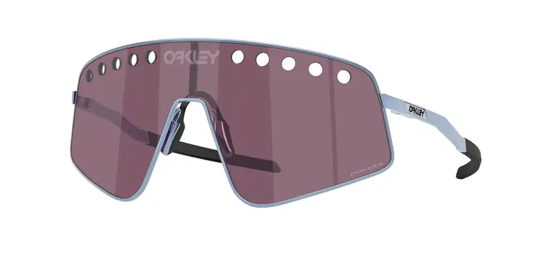 Oakley Unisex OO6025 SUTRO TI SWEEP 602504 Occhiali da sole Titanio Blu Grigio Squadrata Normale