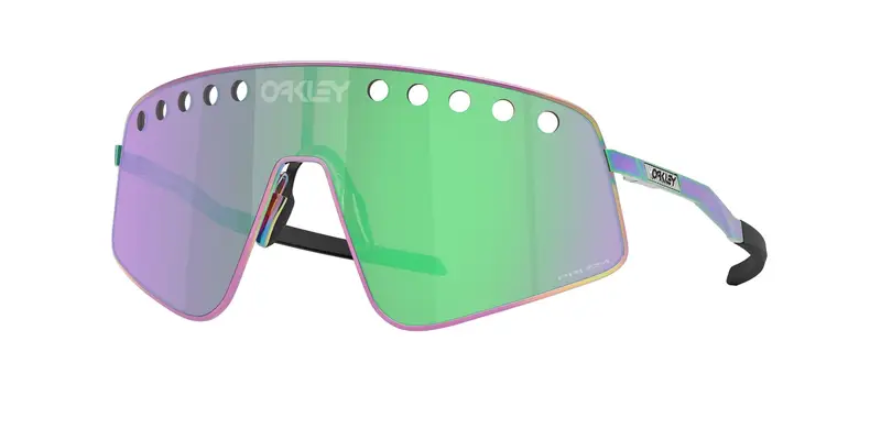 Oakley Unisex OO6025 SUTRO TI SWEEP 602505 Occhiali da sole Titanio Multi-colore Verde Squadrata Normale