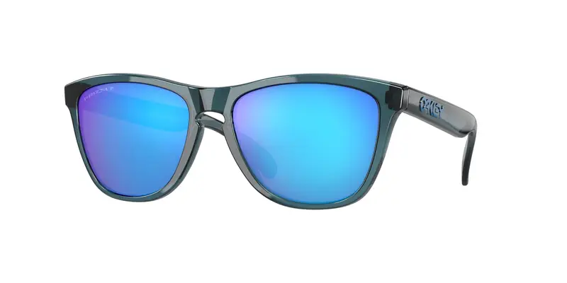 Oakley Unisex OO9013 FROGSKINS 9013F6 Occhiali da sole O_Matter Nero Blu Squadrata Polarizzata Prizm