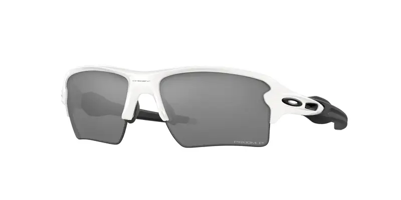 Oakley Unisex OO9188 FLAK 2.0 XL 918881 Occhiali da sole O_Matter Bianco Grigio Squadrata Polarizzata Prizm