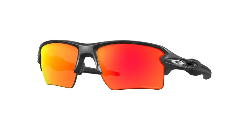 Oakley Unisex OO9188 FLAK 2.0 XL 918886 Occhiali da sole O_Matter Nero Rosso Squadrata Normale Prizm
