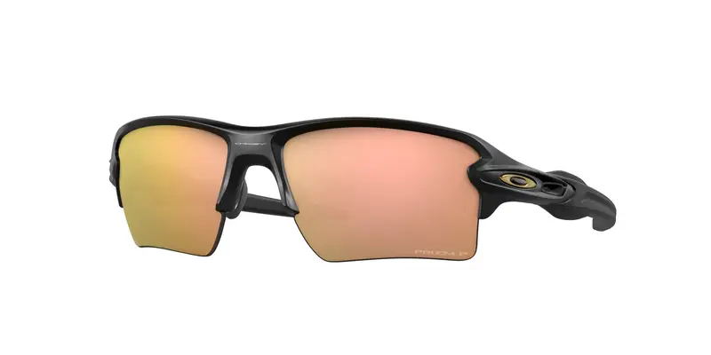 Oakley Unisex OO9188 FLAK 2.0 XL 9188B3 Occhiali da sole O_Matter Nero Oro Squadrata Polarizzata Prizm