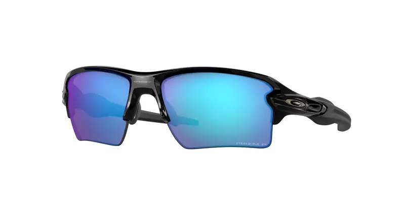 Oakley Unisex OO9188 FLAK 2.0 XL 9188F7 Occhiali da sole O_Matter Nero Blu Squadrata Polarizzata Prizm