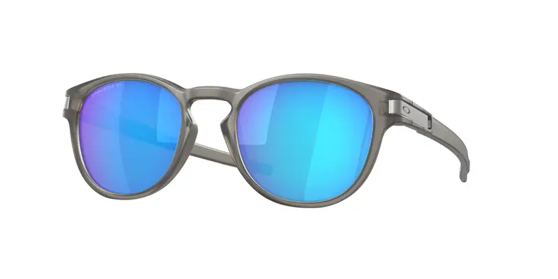 Oakley Unisex OO9265 LATCH 926532 Occhiali da sole O_Matter Grigio Blu Rotonda Polarizzata Prizm