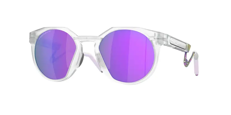 Oakley Unisex OO9279 HSTN METAL 927902 Occhiali da sole O_Matter Trasparente Viola Rotonda Normale Prizm
