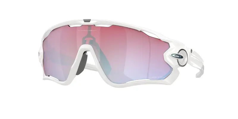 Oakley Unisex OO9290 JAWBREAKER 929021 Occhiali da sole O_Matter Bianco Rosso Maschera Normale Prizm