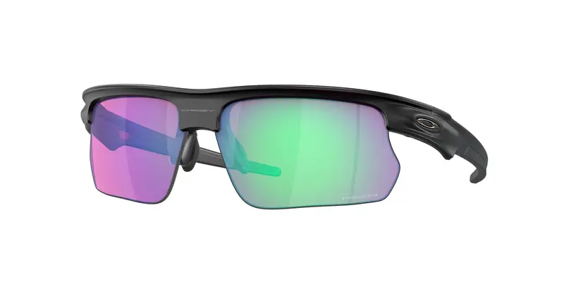 Oakley Unisex OO9400 BISPHAERA 940006 Occhiali da sole O_Matter Nero Viola Squadrata Normale Prizm