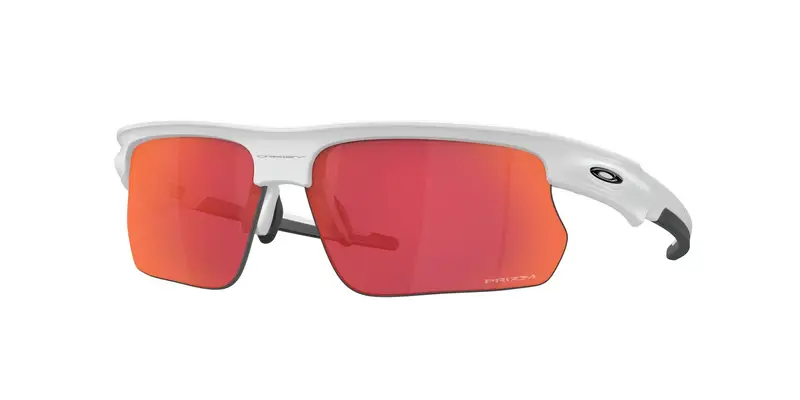 Oakley Unisex OO9400 BISPHAERA 940010 Occhiali da sole O_Matter Bianco Viola Squadrata Normale Prizm