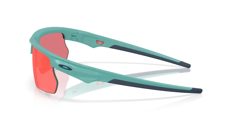 Oakley Unisex OO9400 BISPHAERA 940018 Occhiali da sole O_Matter Blu Rosso Squadrata Normale miniatura 3