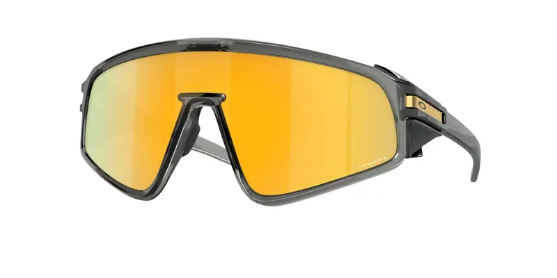 Oakley Unisex OO9404 LATCH PANEL 940405 Occhiali da sole O_Matter Grigio Oro Maschera Normale Prizm