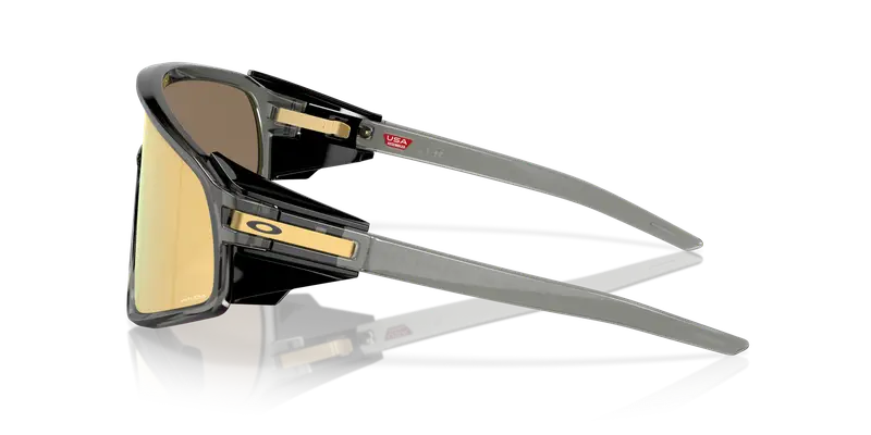 Oakley Unisex OO9404 LATCH PANEL 940405 Occhiali da sole O_Matter Grigio Oro Maschera Normale Prizm miniatura 3