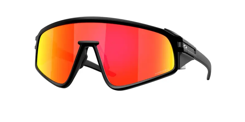 Oakley Unisex OO9404 LATCH PANEL 940416 Occhiali da sole O_Matter Nero Rosso Maschera Normale