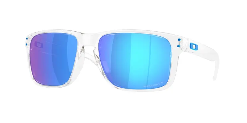 Oakley Unisex OO9487 HOLBROOK XXL 948707 Occhiali da sole O_Matter Trasparente Blu Squadrata Polarizzata