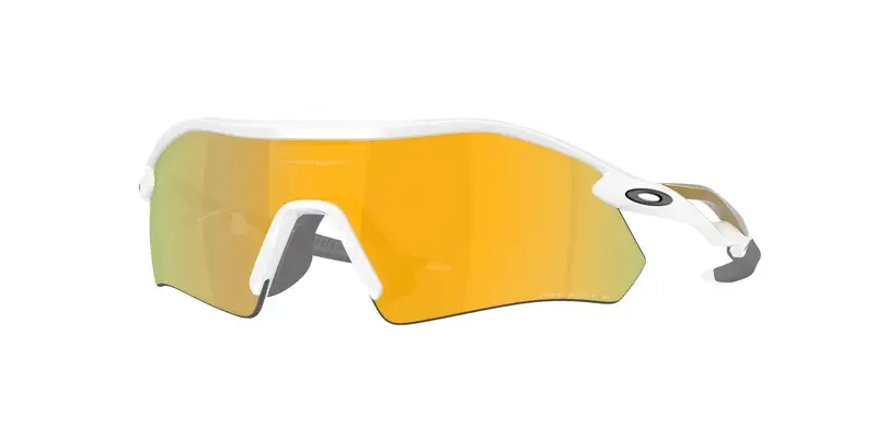 Oakley Unisex OO9495D RADAR PLATE 949505 Occhiali da sole O_Matter Bianco Oro Squadrata Polarizzata