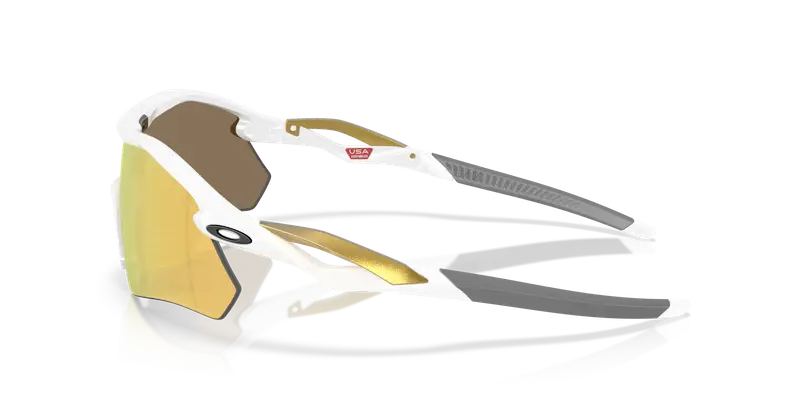 Oakley Unisex OO9495D RADAR PLATE 949505 Occhiali da sole O_Matter Bianco Oro Squadrata Polarizzata miniatura 3