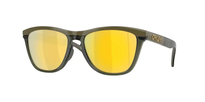 Unisex OO9503 FROGSKINS RANGE XL 950304 Occhiali da sole O_Matter Verde Oro Rotonda Polarizzata