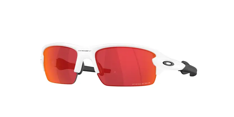 Oakley Unisex OO9511 FLAK 2.0 S 951103 Occhiali da sole O_Matter Bianco Viola Squadrata Normale