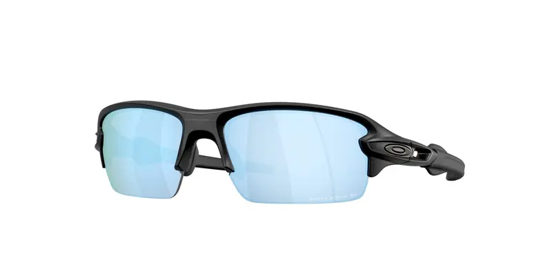 Oakley Unisex OO9511 FLAK 2.0 S 951105 Occhiali da sole O_Matter Nero Blu Squadrata Polarizzata