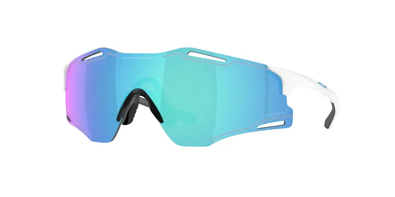 Oakley Unisex OO9512D CYBR ZERO 951202 Occhiali da sole O_Matter Bianco Blu Squadrata Normale