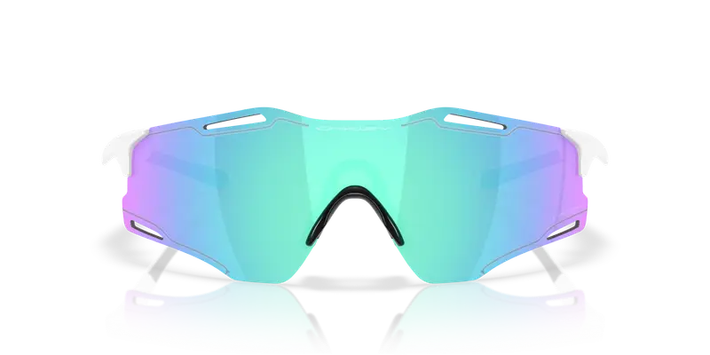 Oakley Unisex OO9512D CYBR ZERO 951202 Occhiali da sole O_Matter Bianco Blu Squadrata Normale miniatura 2