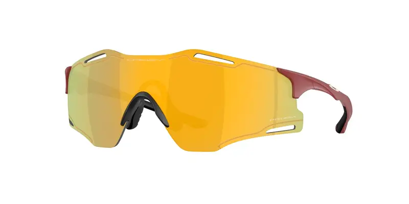 Oakley Unisex OO9512D CYBR ZERO 951203 Occhiali da sole O_Matter Rosso Oro Squadrata Normale