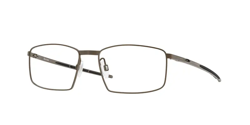 Oakley Unisex OX5086 BURROW 508602 Montature da vista Titanio Grigio Trasparente Squadrata Normale