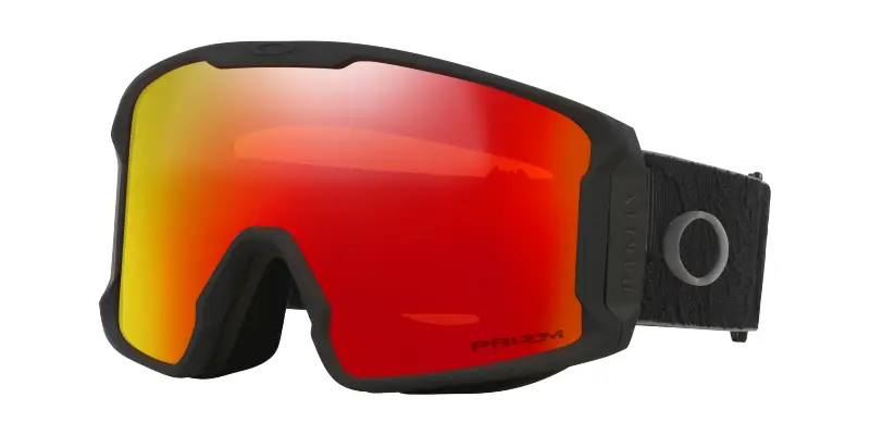 Uomo Oakley OO7070 LINE MINER L 7070I3 Maschere da sci Iniettato Arancione Maschera Normale
