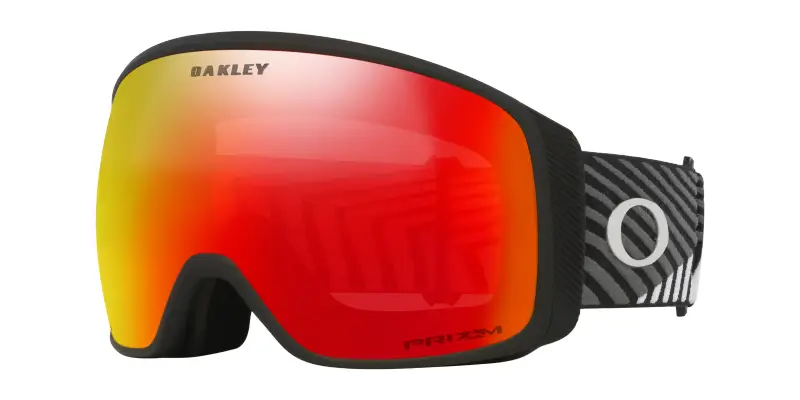 Uomo Oakley OO7104 FLIGHT TRACKER L 710483 Maschere da sci Iniettato Arancione Maschera Normale