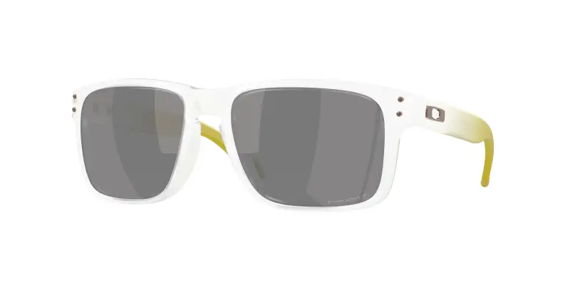 Uomo Oakley OO9102 HOLBROOK 9102AP Occhiali da sole O_Matter Trasparente Grigio Squadrata Polarizzata