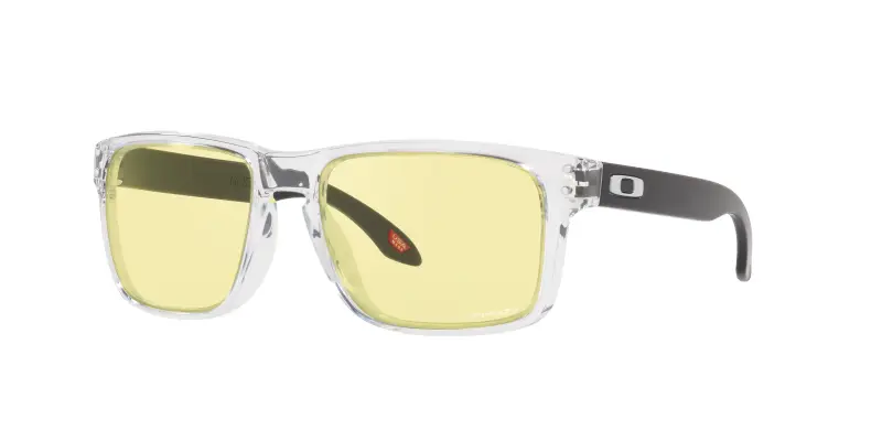 Uomo Oakley OO9102 HOLBROOK 9102X2 Occhiali da sole O_Matter Trasparente Prizm Gaming Squadrata Normale Prizm