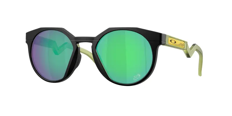 Uomo Oakley OO9242 HSTN 924222 Occhiali da sole O_Matter Nero Verde Rotonda Normale