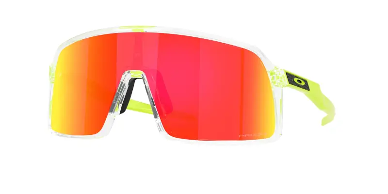 Uomo Oakley OO9406 SUTRO 9406D2 Occhiali da sole O_Matter Trasparente Rosso Maschera Normale
