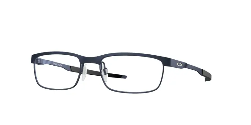 Uomo Oakley OX3222 STEEL PLATE 322203 Montature da vista Metallo Blu Squadrata Normale