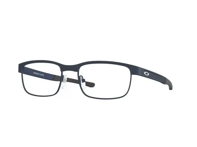 Uomo Oakley OX5132 SURFACE PLATE 513209 Montature da vista Titanio Blu Squadrata