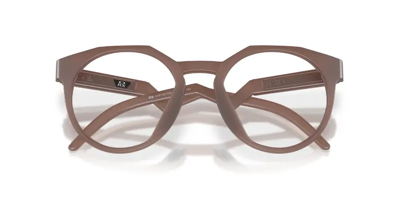 Uomo Oakley OX8139 HSTN RX 813911 Montature da vista O_Matter Rosso Trasparente Rotonda Normale miniatura 2