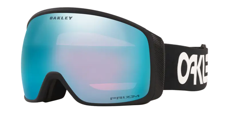 Oakley Uomo OO7104 FLIGHT TRACKER L 710408 Maschere da sci O_Matter Nero Blu Maschera Normale Prizm