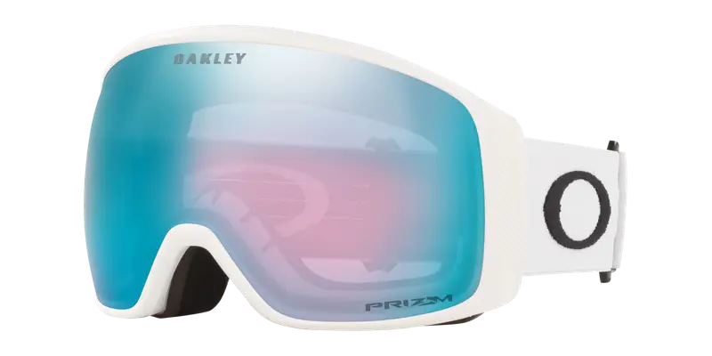 Oakley Uomo OO7104 FLIGHT TRACKER L 710426 Maschere da sci O_Matter Bianco Blu Maschera Normale Prizm