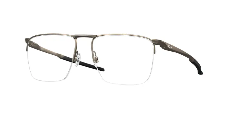 Oakley Uomo OX3026 VOON 302602 Montature da vista Metallo Grigio Trasparente Squadrata Normale